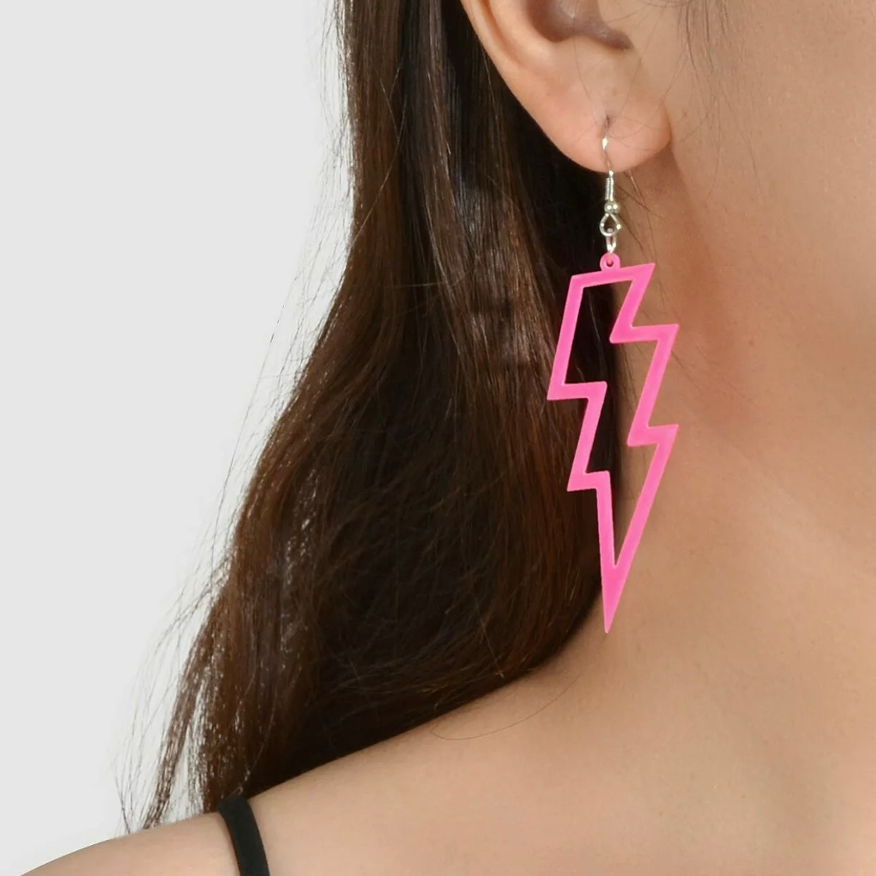 PINK ELECTRIC earrings puffnana 